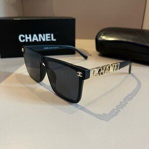 CHANEL Women's Black Sunglasses